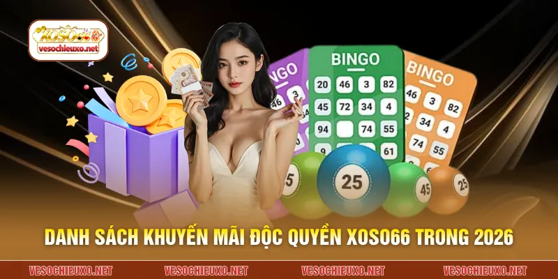 Danh sách khuyến mãi độc quyền XOSO66 trong 2026